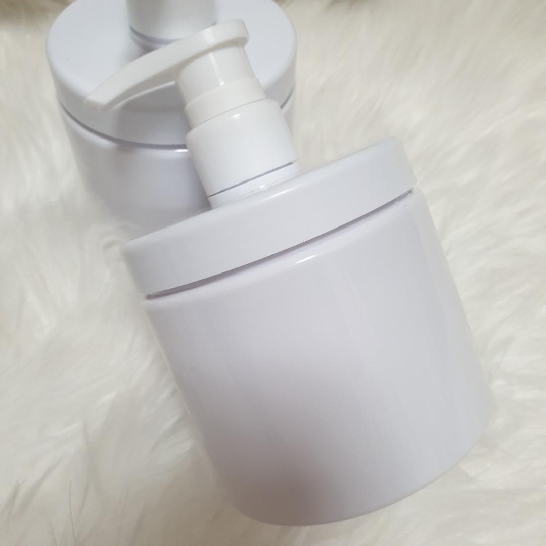 ポンプボトルディスペンサー 500ml 詰め替え容器 ホワイト ポンプ