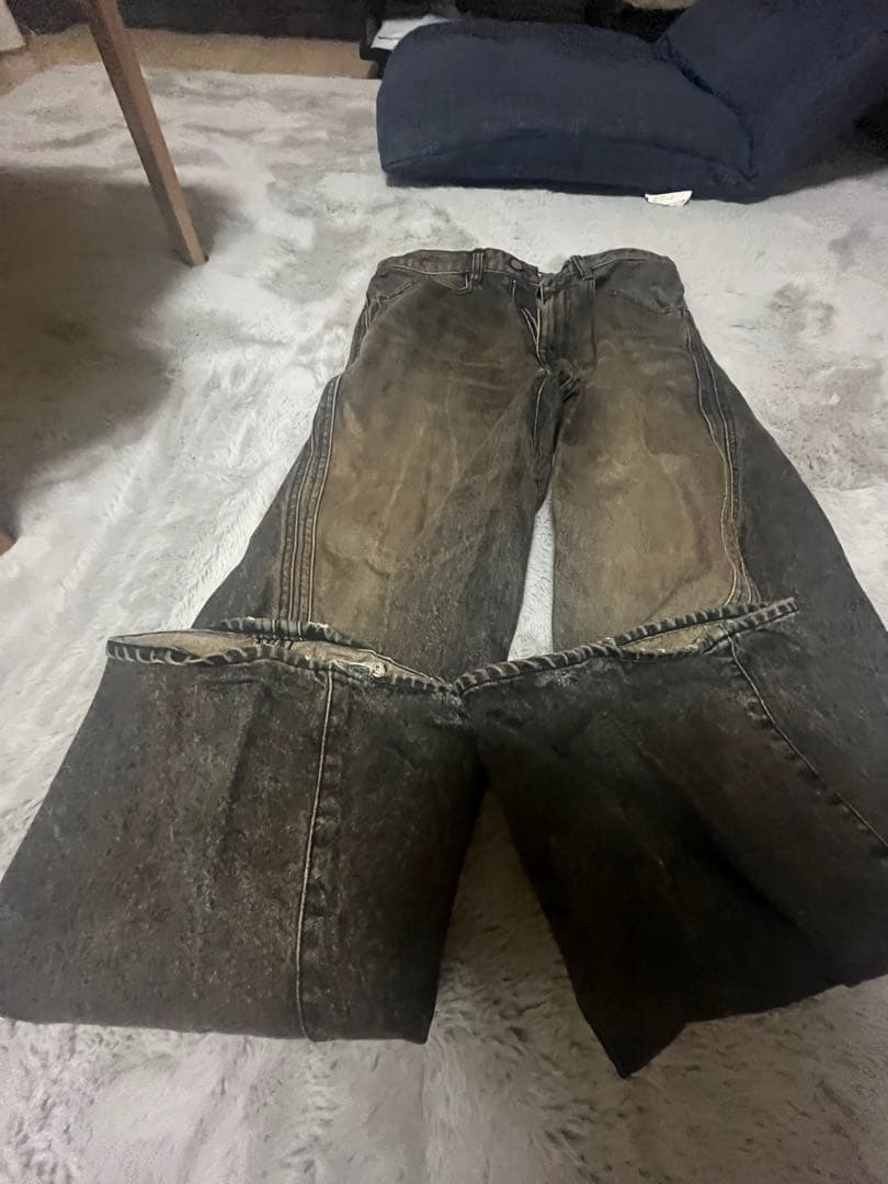 NVRFRGT 3D Twisted Wide Leg Jeans サイズ1