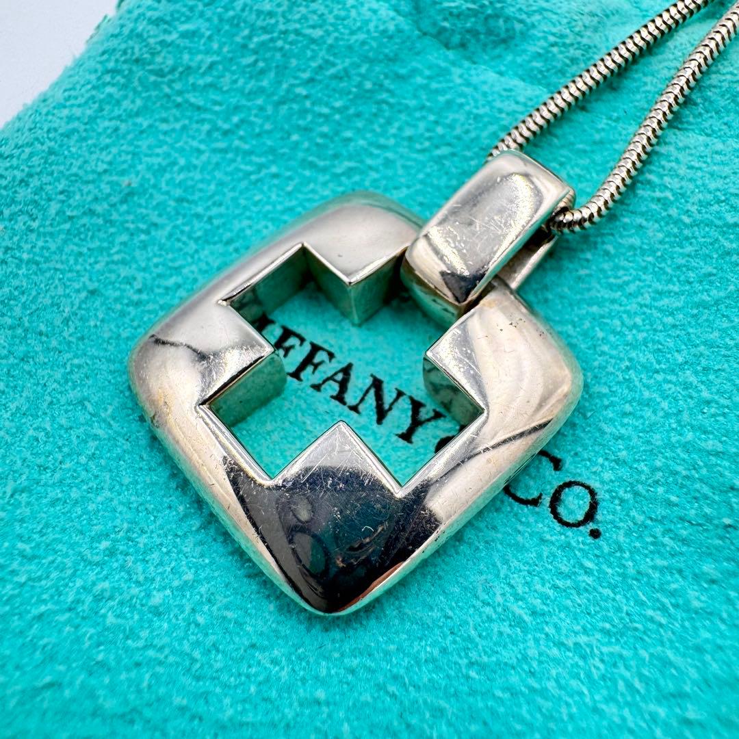 ティファニー　オープンクロス　ロングネックレス　80cm sv925