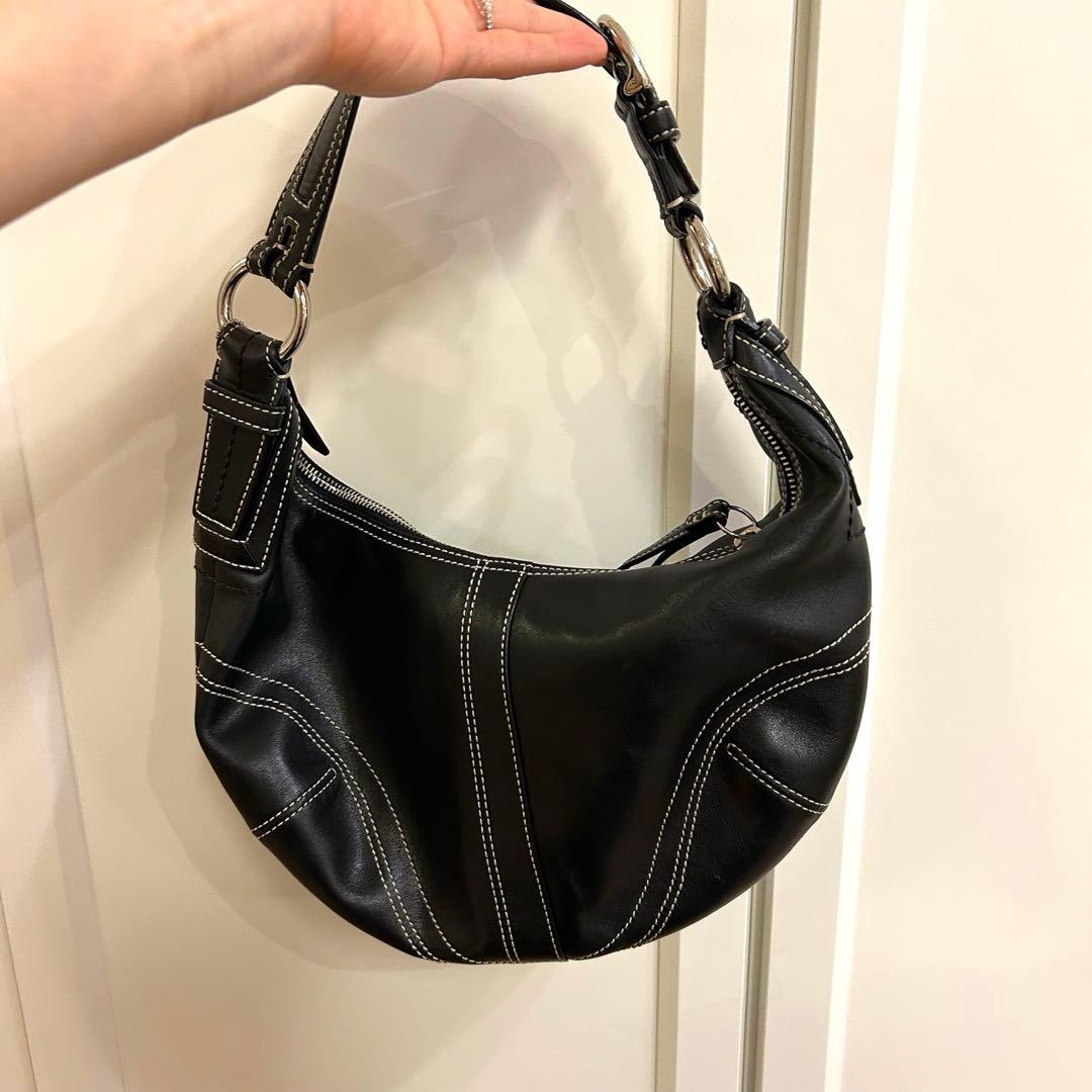 Coach 10031 コーチ ホーボー レザー ショルダーバッグ 黒 y2k Coach 10031 コーチ ホーボー レザー ショルダーバッグ 黒 y2k