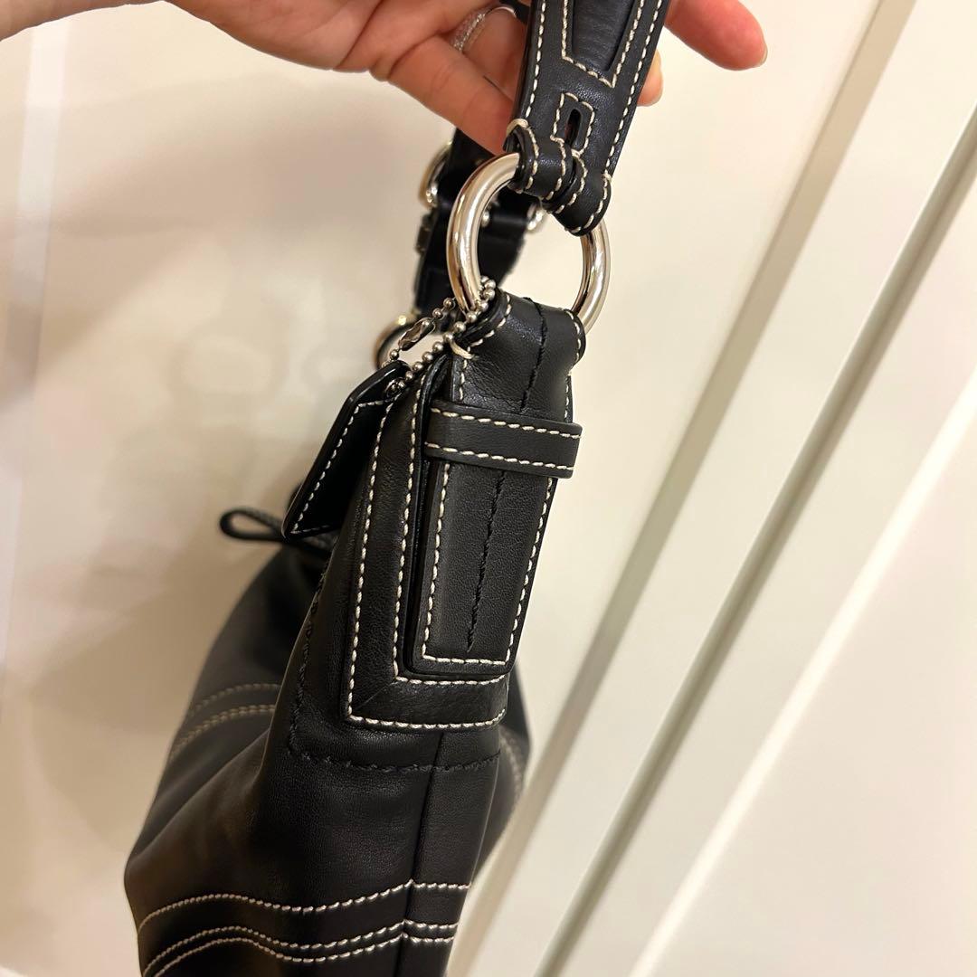 Coach 10031 コーチ ホーボー レザー ショルダーバッグ 黒 y2k Coach 10031 コーチ ホーボー レザー ショルダーバッグ 黒 y2k