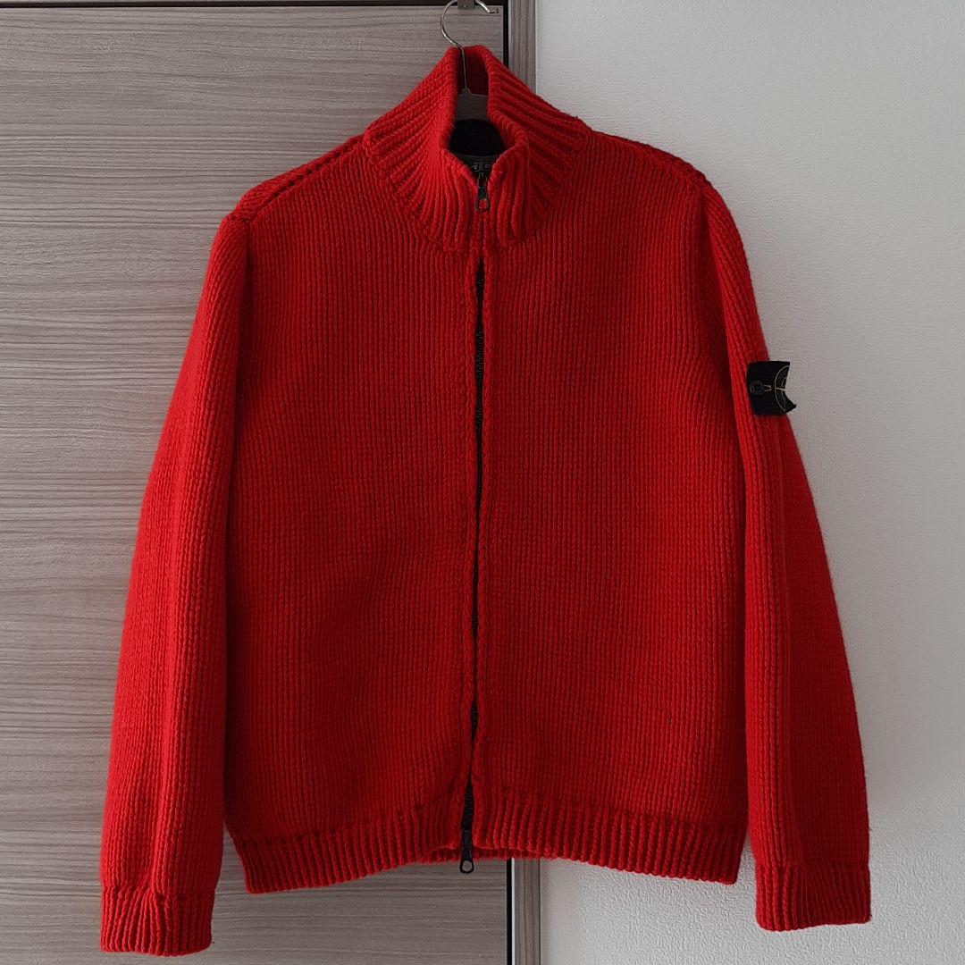 STONE ISLANDのジップアップニット 毎日激安特売で 営業中です 衆院 2001 01FW STONE ISLAND VINTAGE ニット XL ニット/セーター