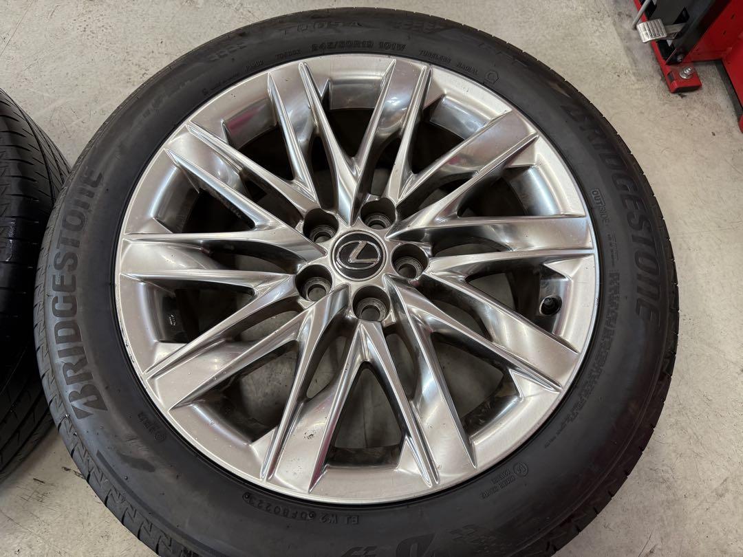 レクサス LS500 純正　19インチ ホイールセット　245/50R19