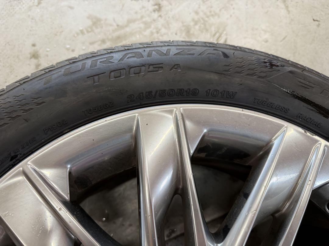 レクサス LS500 純正　19インチ ホイールセット　245/50R19
