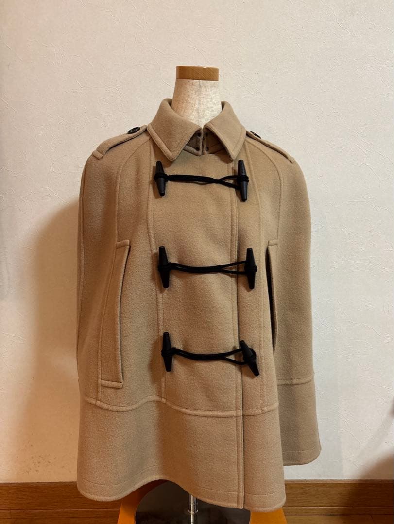 バーバリーロンドン ポンチョ ケープ ウール バーバリー柄 SIZE BURBERRY LONDON