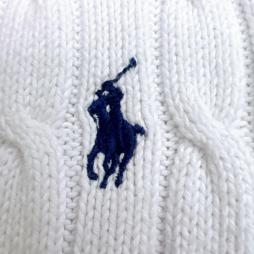 美品✨ポロラルフローレン ケーブルニットカーディガン M