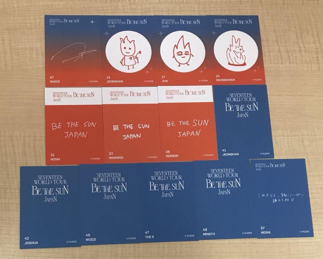 ➀ SEVENTEEN BE THE SUN トレカ チェキ まとめ売り本物