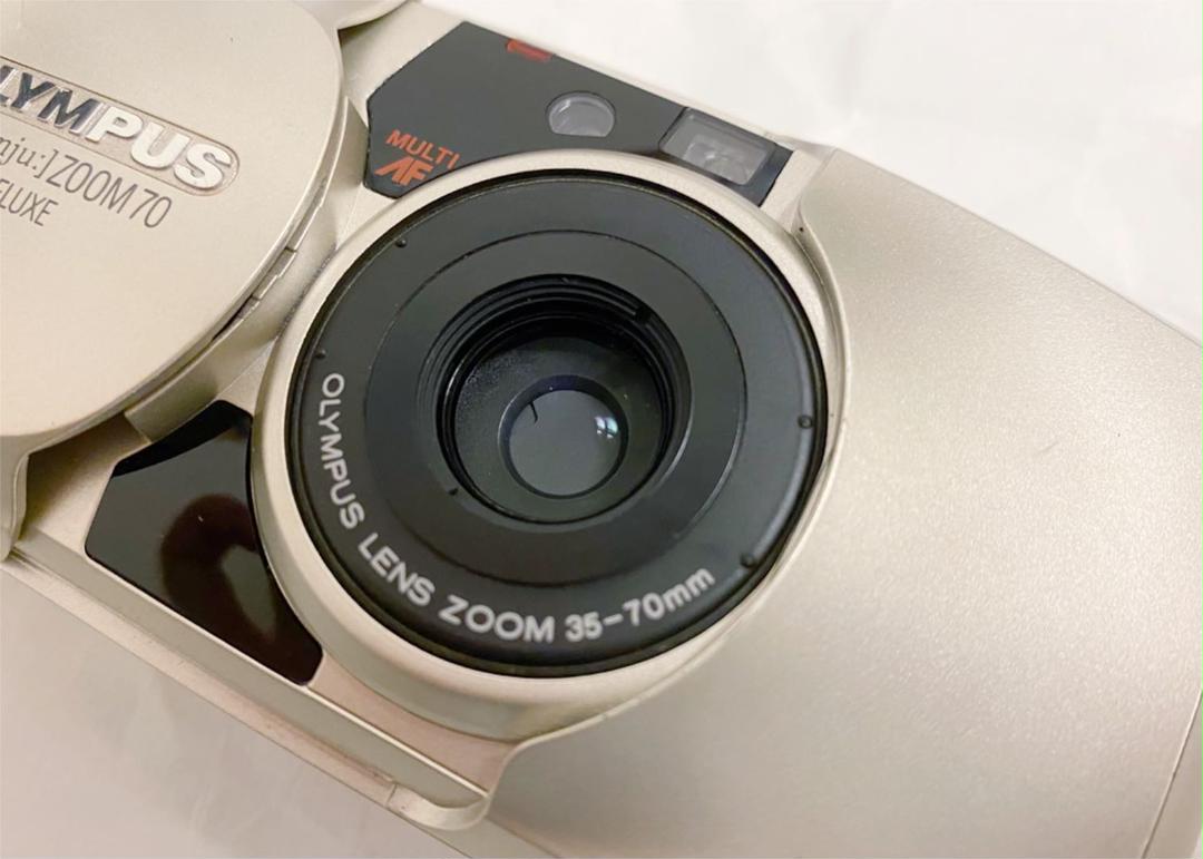 【完動品】OLYMPUS μ [mju:] zoom70 DELUXE 電池付 完動品】OLYMPUS μ [mju:] zoom70 DELUXE 電池付 - メルカリ