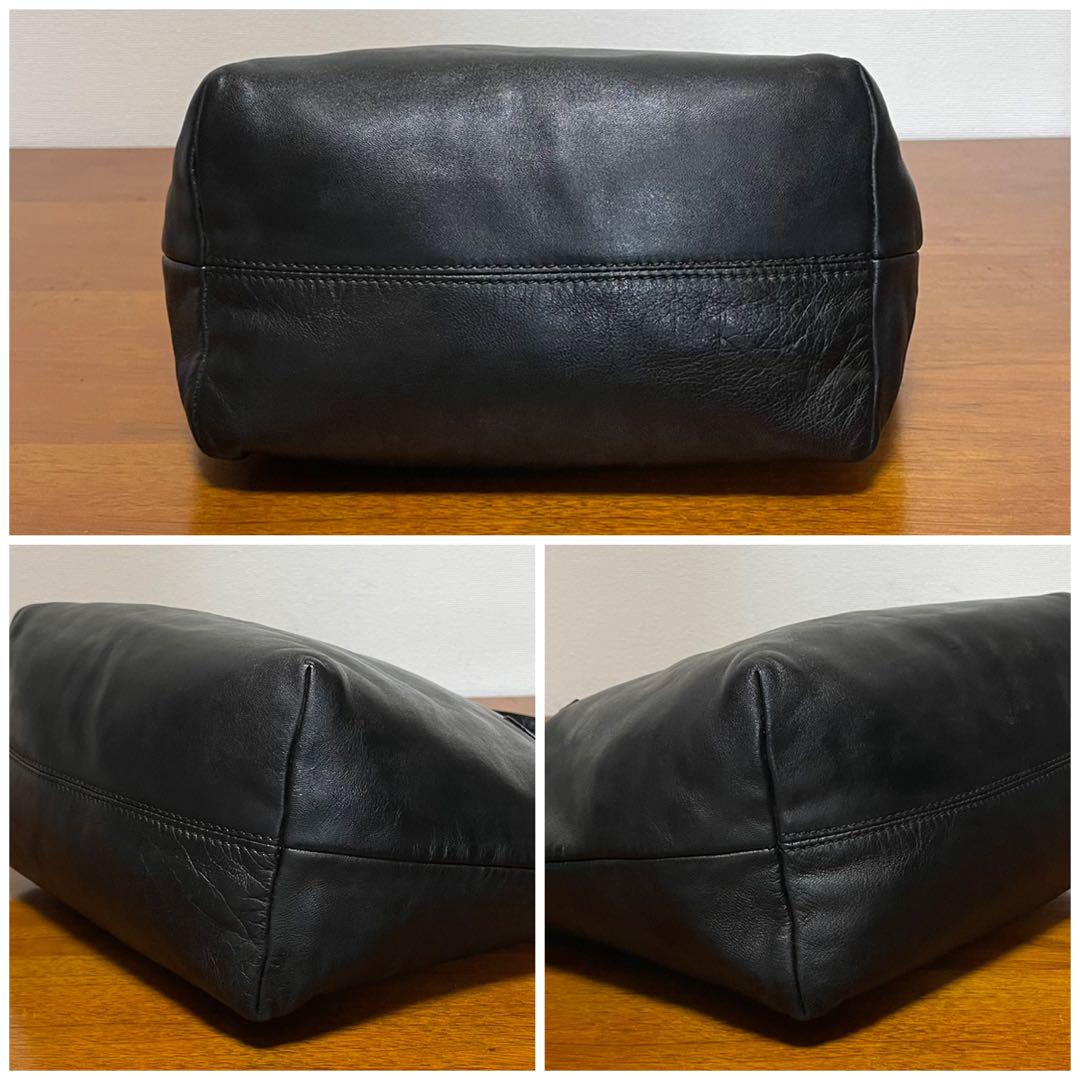 美品》LOEWE（ロエベ）ナッパレザー ハンドバッグ ブラック 黒