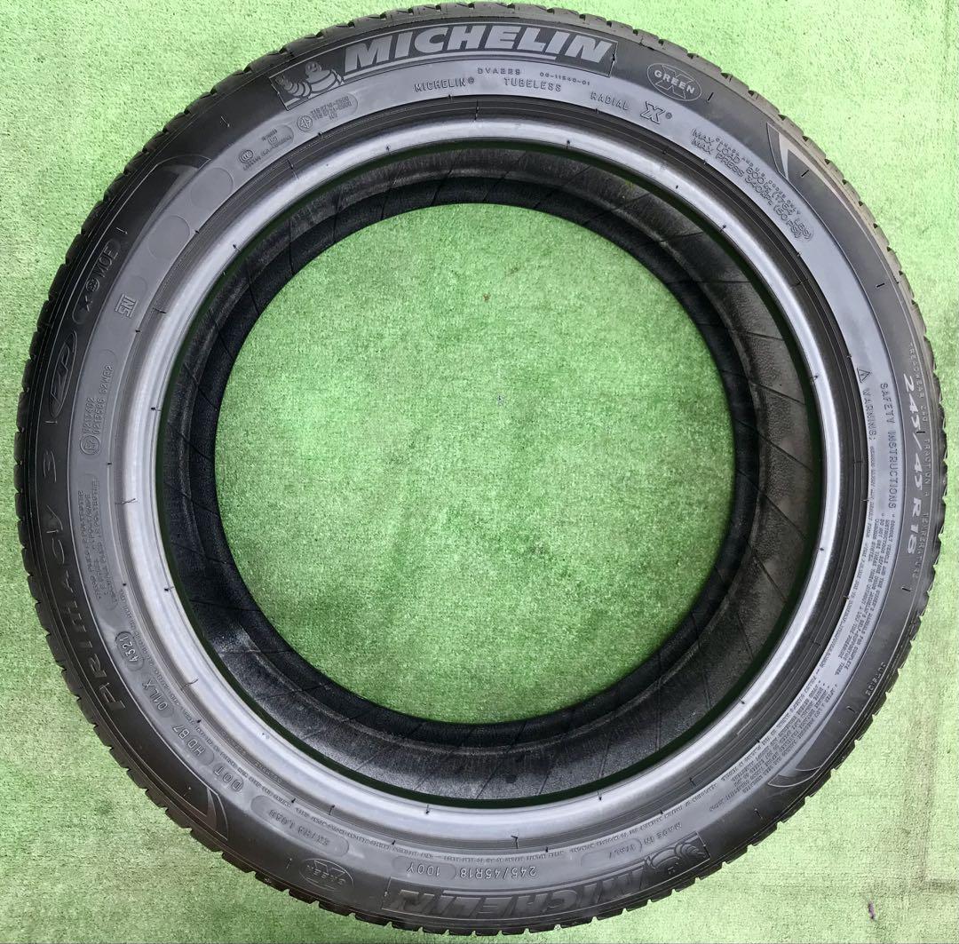 245/45 R18、MICHELIN Primay 3ラジアルタイヤ、21年