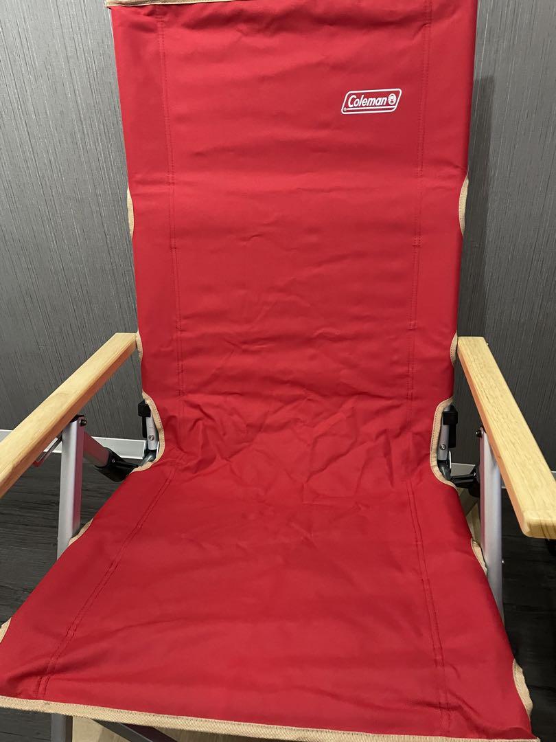 Coleman 折りたたみレイチェア 赤　2脚セット