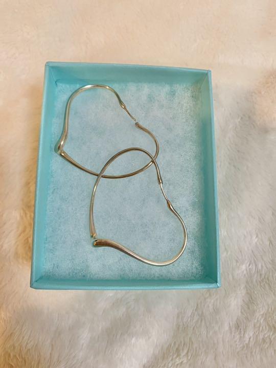 Tiffany フープ シルバーピアス FC6ma-m39256500798 オープン ハート 高品質安い