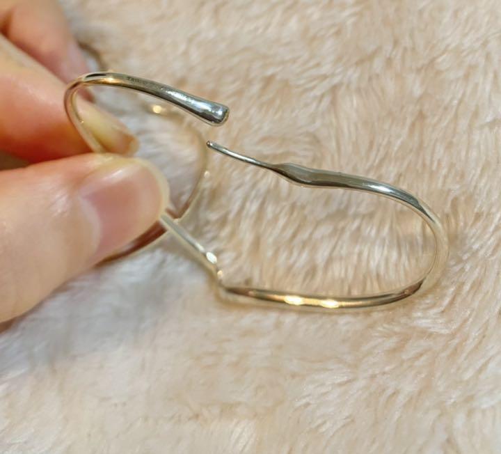 Tiffany フープ シルバーピアス FC6ma-m39256500798 オープン ハート 高品質安い