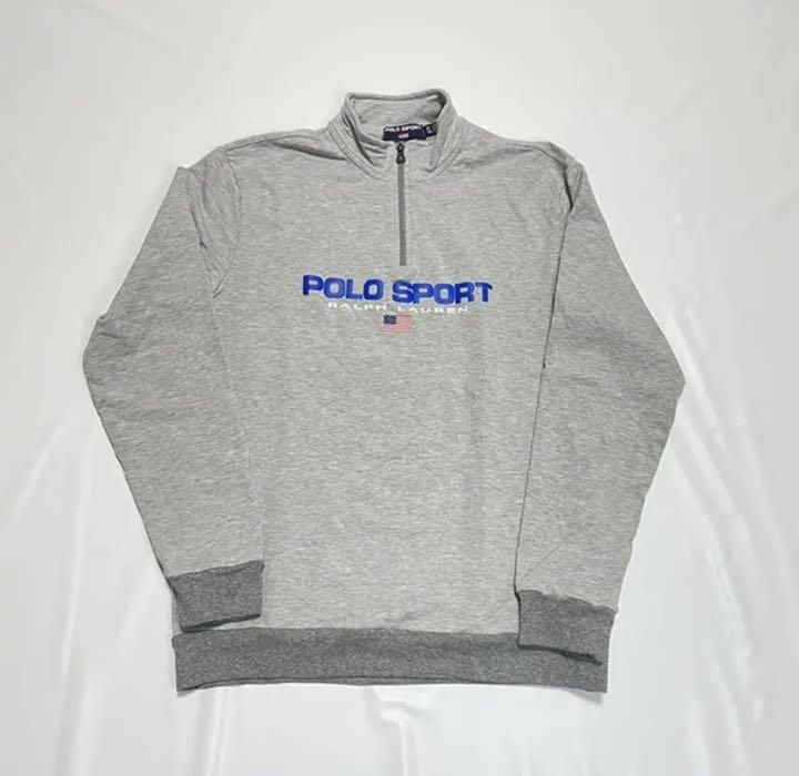 きます polo 古着 スウェット fPAHQ-m39258726914 ハーフジップ ジップトレ