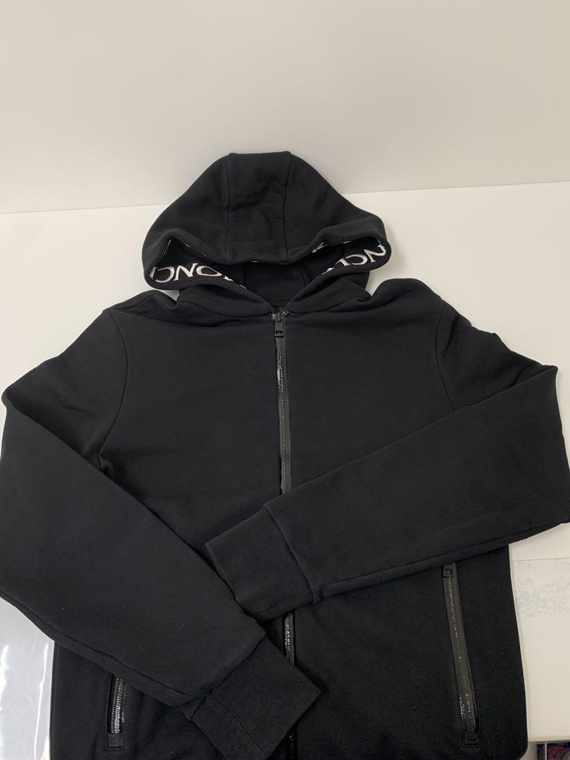 MONCLER モンクレール ブラック ジップアップパーカー #S