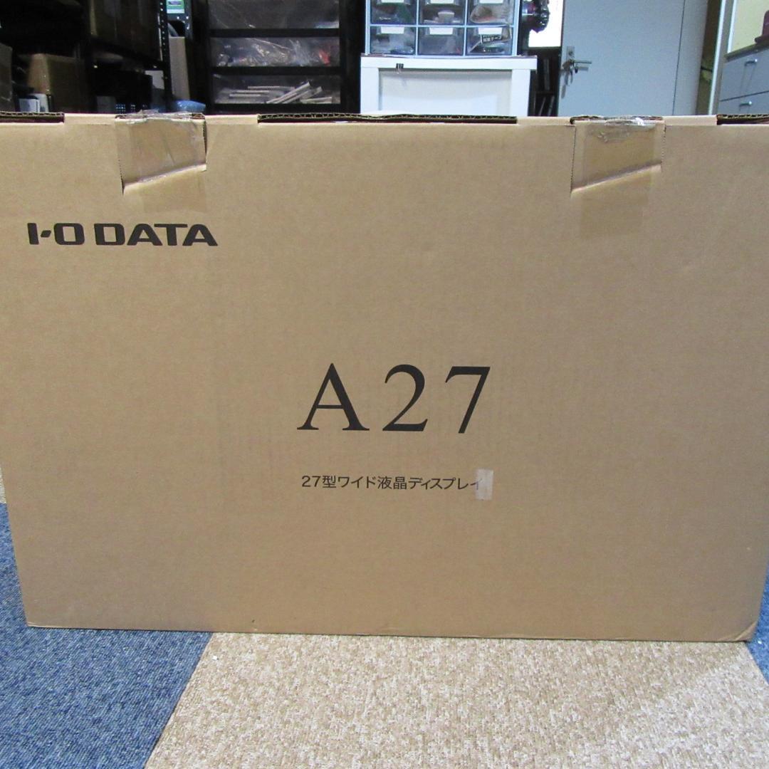 ほぼ新品IO DATAフレームレス大画面27インチモニター黒 広視野角ADS 画像8
