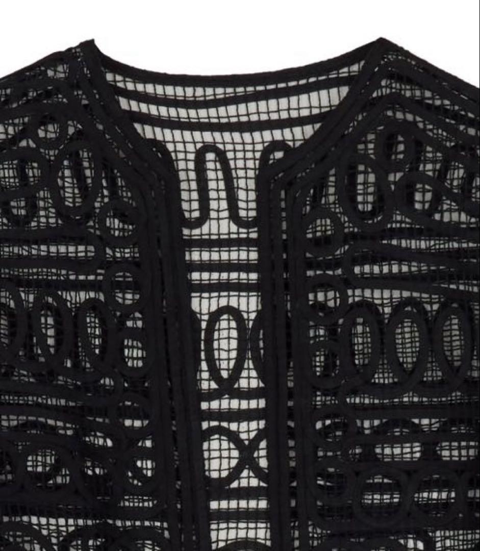 【今期商品】アメリ BATTEN LACE LIKE KNIT JACKET