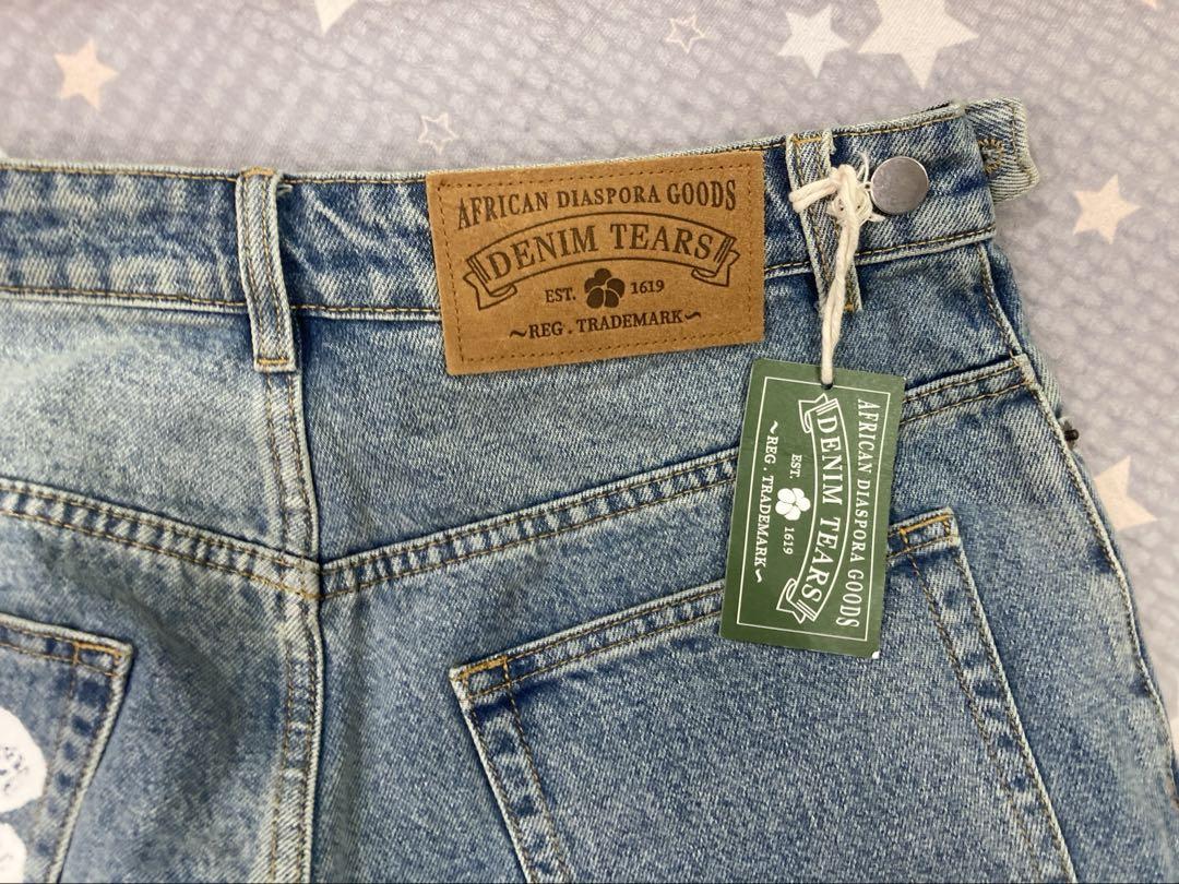 DENIM TEARS Cotton Wreath Short Denim M