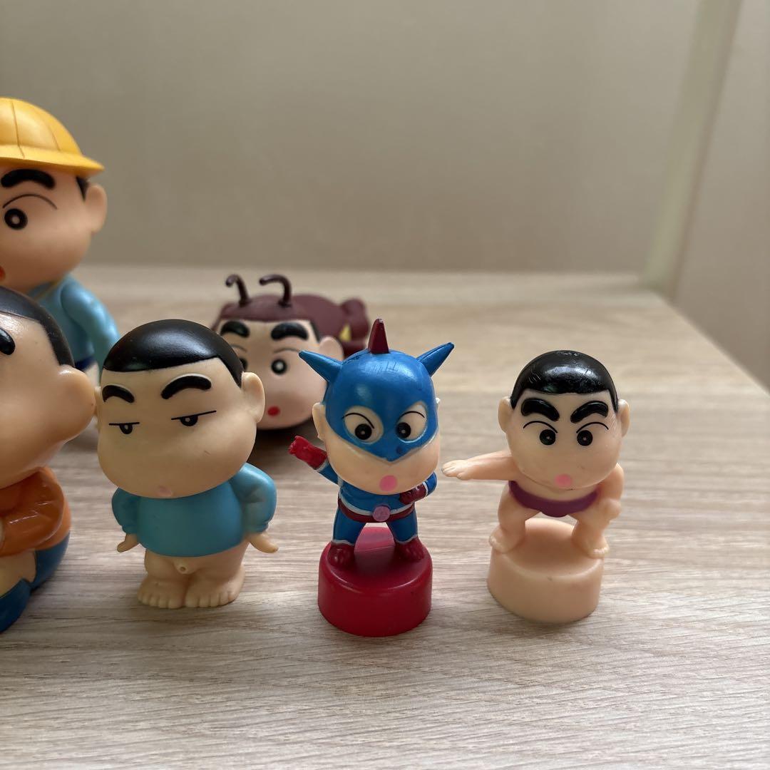 クレヨンしんちゃん　フィギュア等　14体　ソフビ等　貯金箱