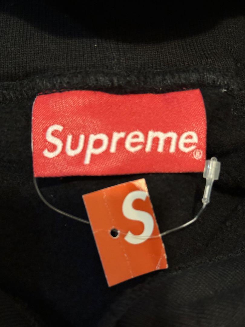 SUPREME デットストック　ブラック パーカー ストライプ　XＬサイズ