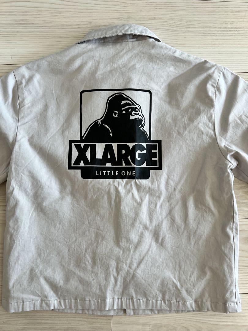 XLARGE グレー ボタンジャケット　130cm