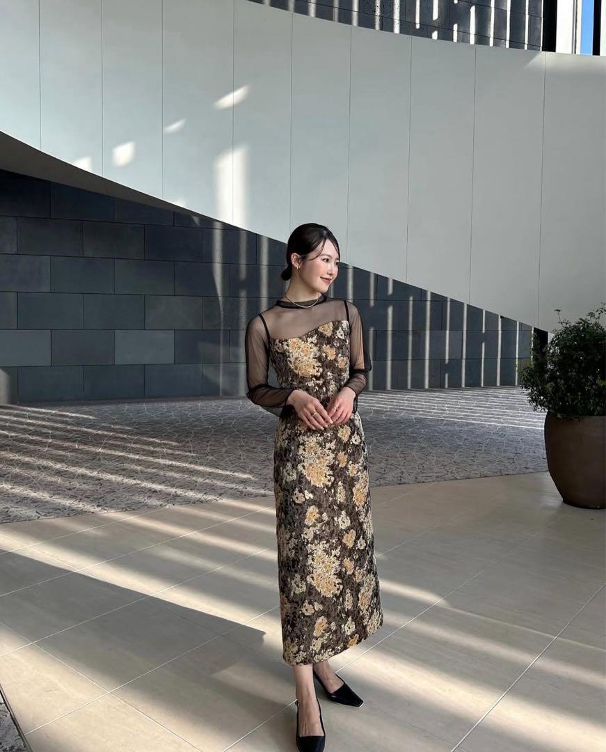 スーツ・フォーマル・ドレス lerure Meandering Jacquard pencil dress