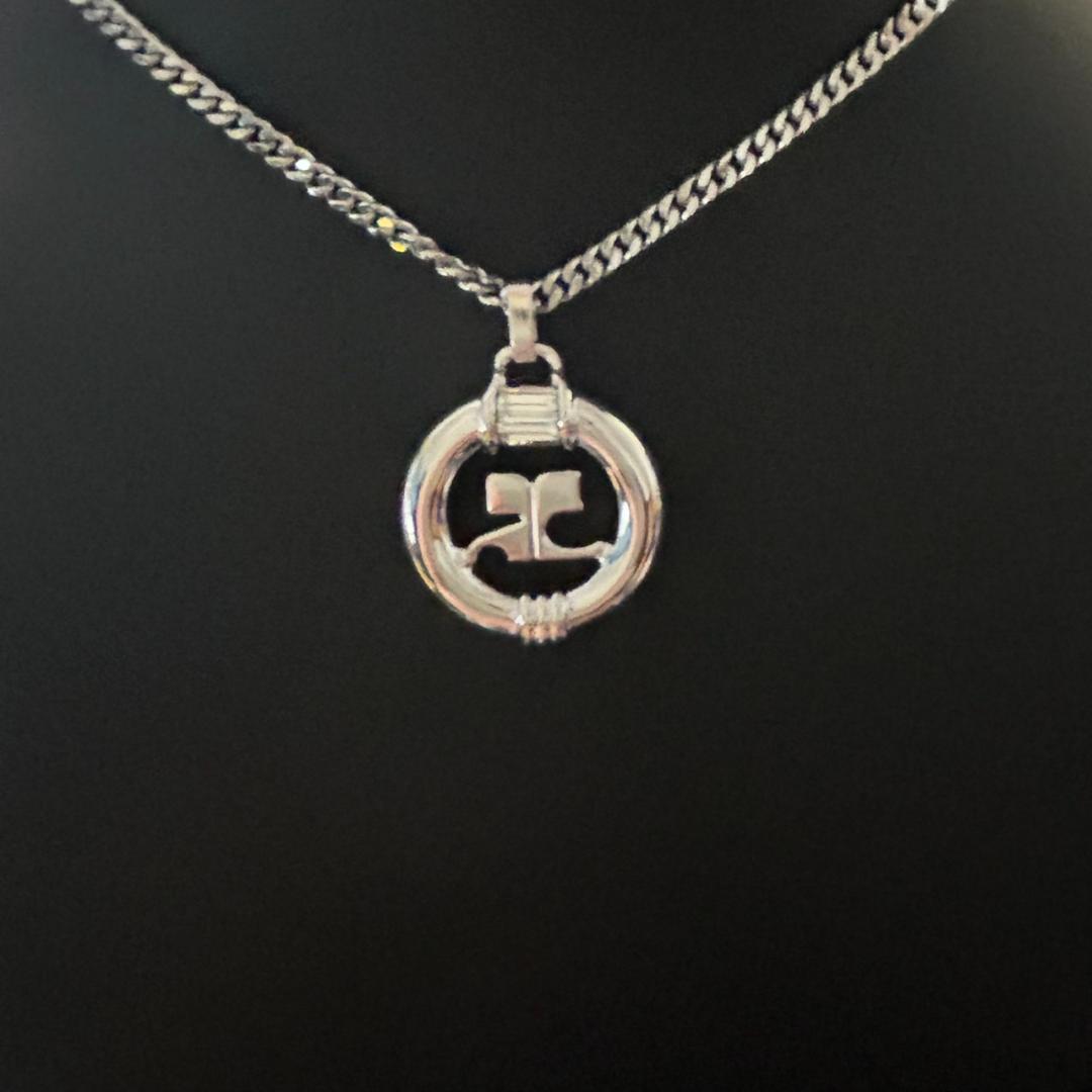 【美品】クレージュ　ネックレス　ロゴ　0627006