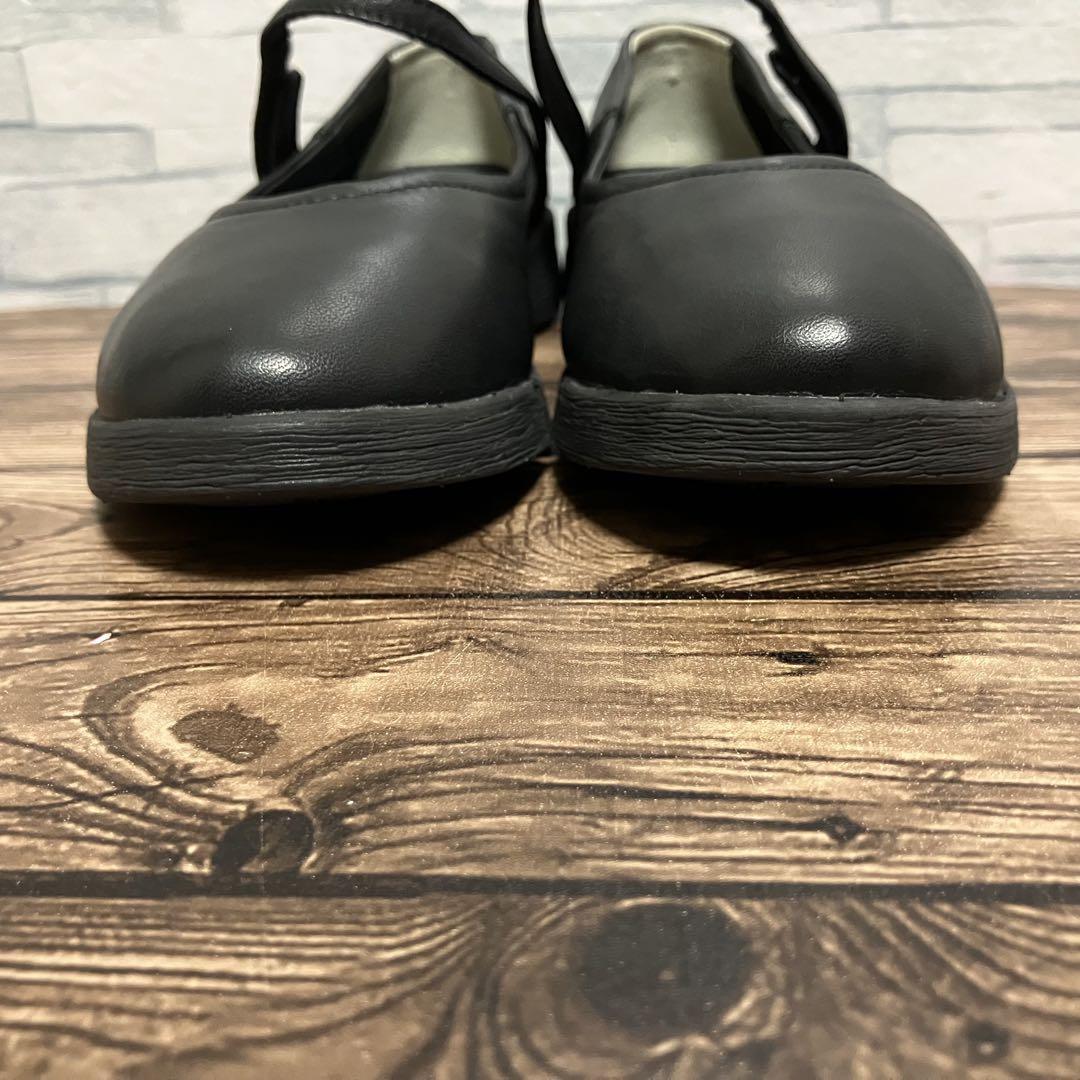 美品【 23.0 】 REGAL ストラップ パンプス フラット シューズ