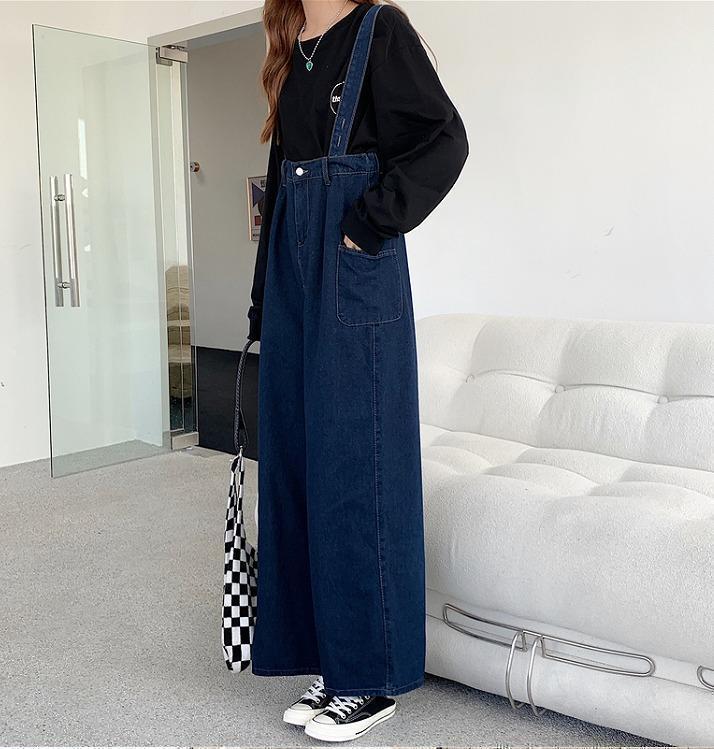 大きいサイズ　レディース デニム　サロペット　パンツ　オーバーオール