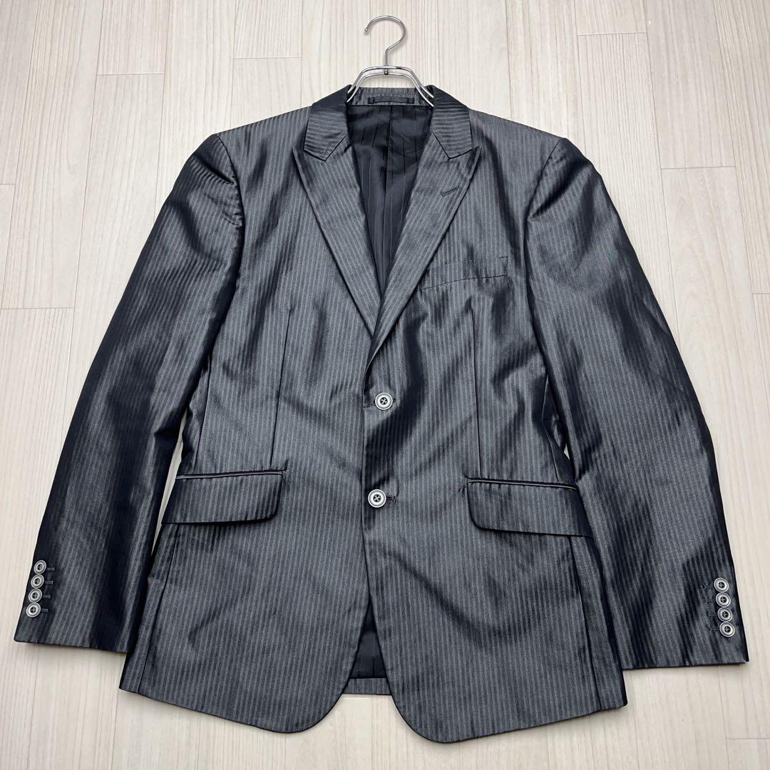 ● BIGLIDUE シルバーストライプ　光沢　スーツセットアップ