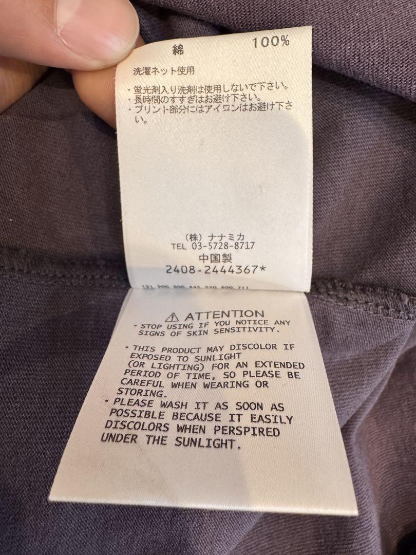 ※試着のみ【Mサイズ】OOAL L/S Graphic Tee nanamica
