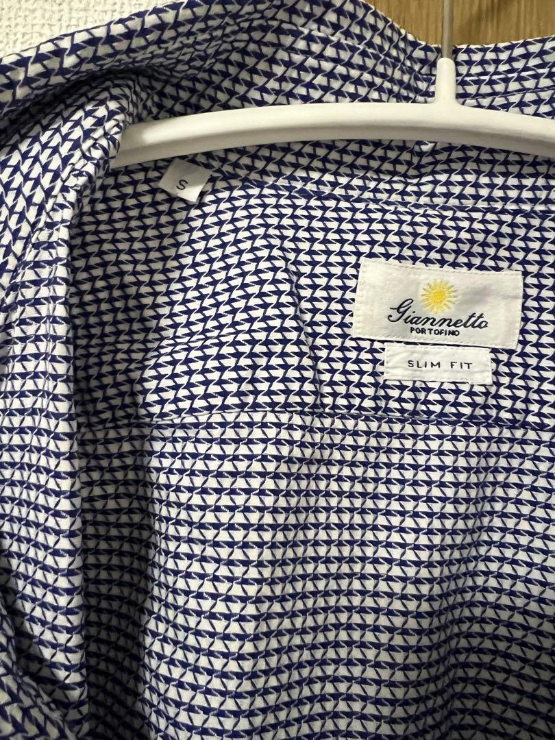Giannetto コットンカッタウェイカラーシャツ