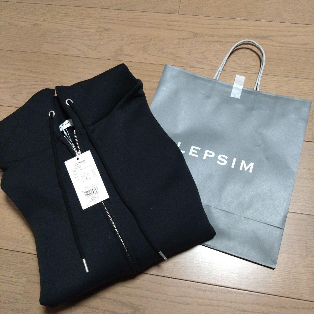 LEPSIM　ZIPアップBIGフーディー　ブラック