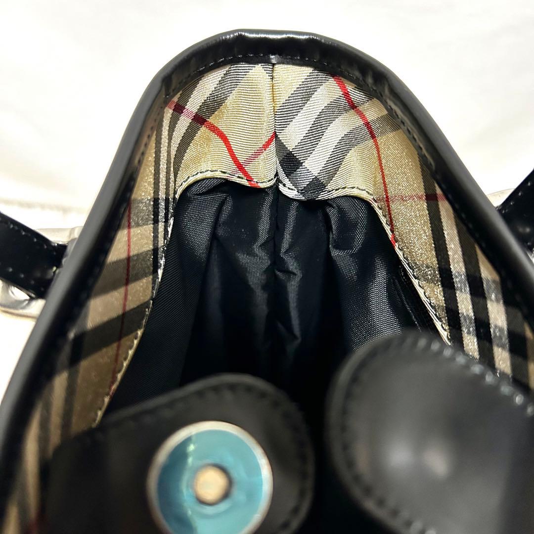 未使用 Burberry Blue label バケツ トートバッグ ブラック 未使用 Burberry Blue label バケツ トートバッグ ブラック