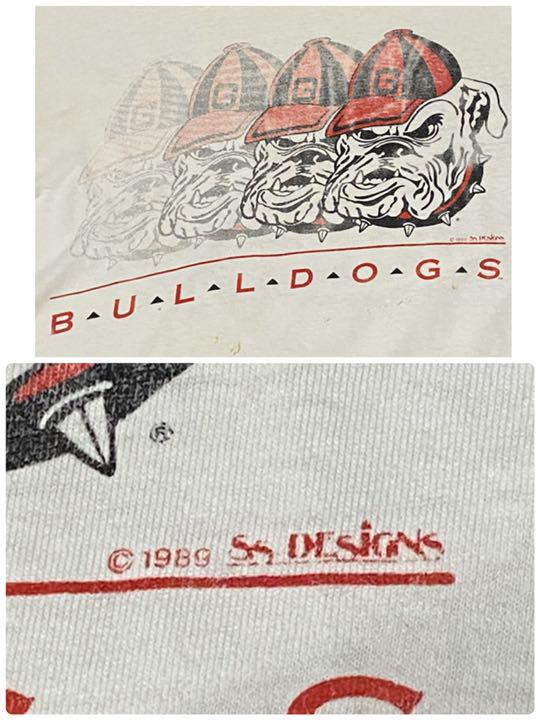 お得低価 激レア アメフト プリント Tシャツ 古着女子 Pg2EL-m39280237311 ブルドックス 80s USA 人気大人気