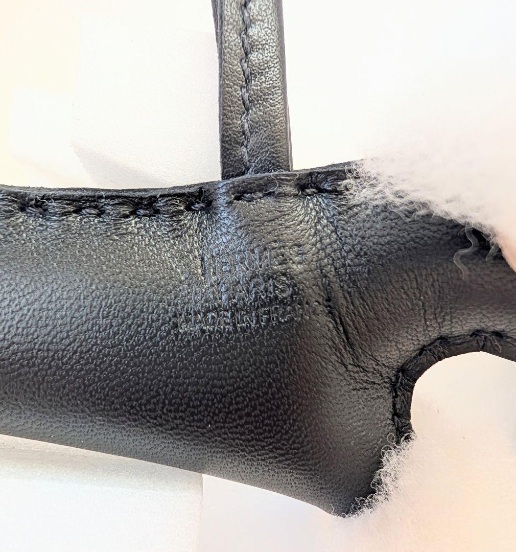 【新品未使用】エルメス(HERMES) バディ チャーム ノアール W刻印