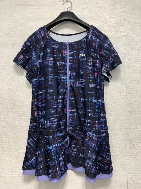 新品☆6L♪パープル系♪フィラFILA♪セパレート水着♪チュニック水着☆a140