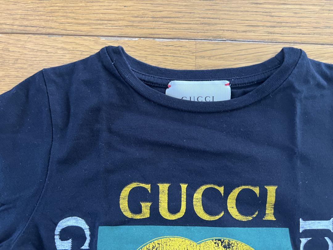 GUCCI ブラックTシャツ ロゴプリント6 GUCCI ブラックTシャツ ロゴプリント6 - メルカリ