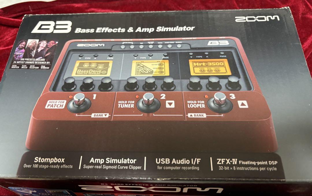 ZOOM ベース用エフェクト アンプシミュレーター B3