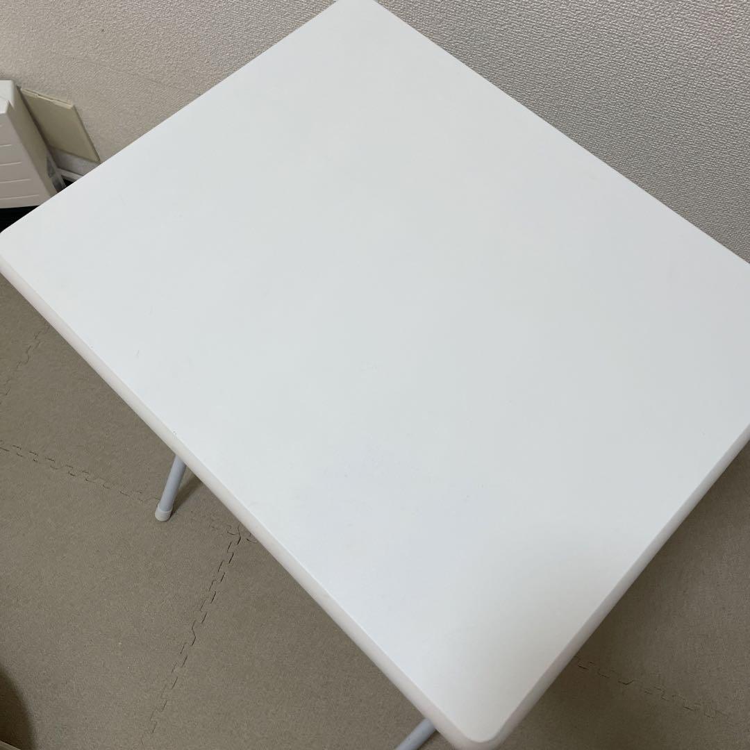 ニトリ 折りたたみデスク テーブル 白