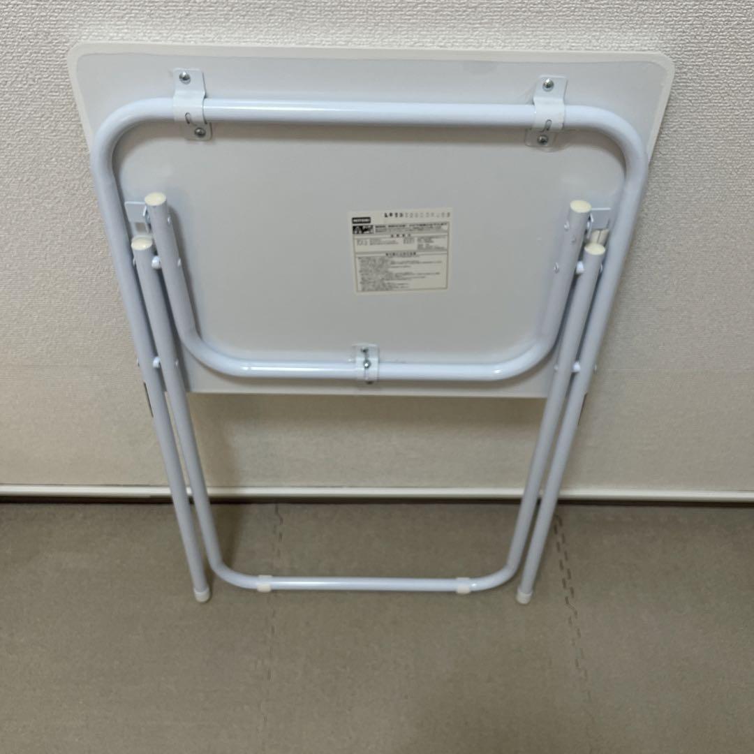 ニトリ 折りたたみデスク テーブル 白