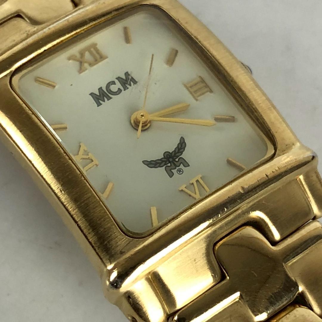 MCM エムシーエム スクエア レディース腕時計 ゴールド