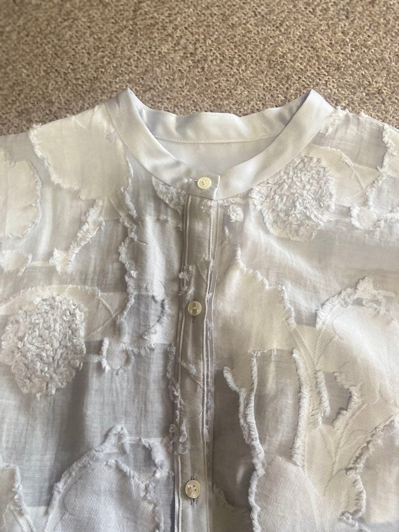 トゥモローランド　ballsey フラッフィージャガードシャツワンピース