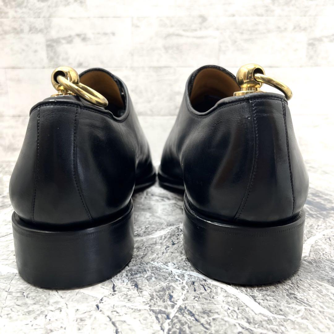 期間限定・お買い得商品: |産地直送 YANKO 美品✨ ドレスシューズ トップリフト新品 黒 メダリオン 靴