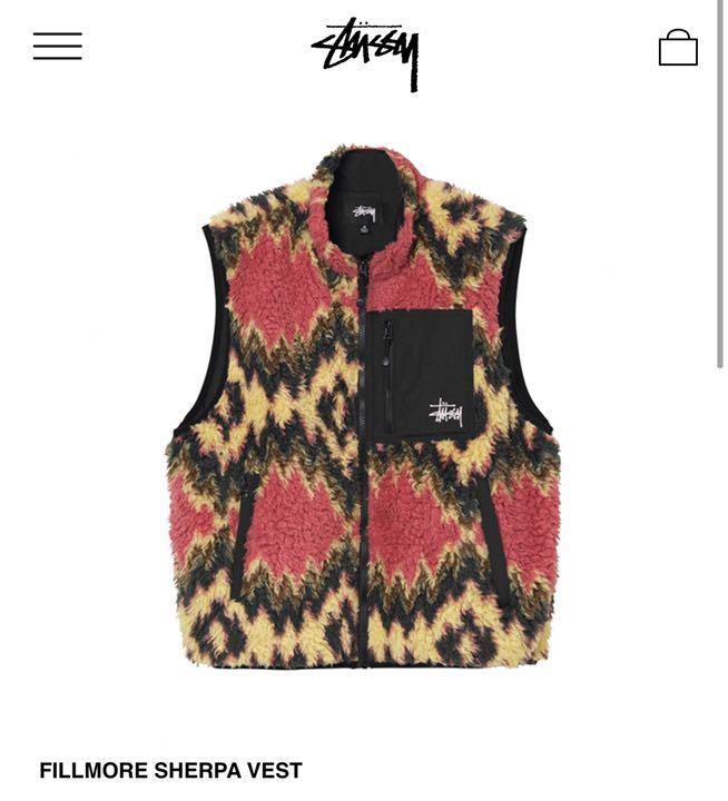 stussy 21aw FILLMORE SHERPA VEST