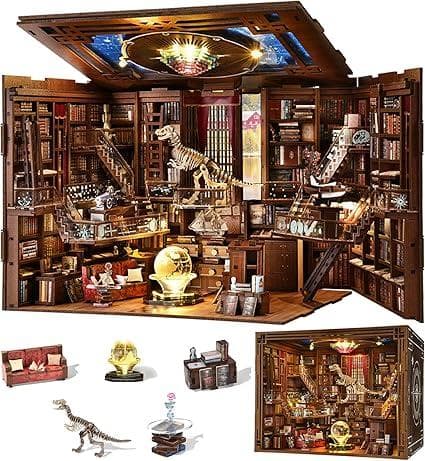 ミニチュア　DIY Book Nook ブックヌック　ブックエンド　3D建築模型