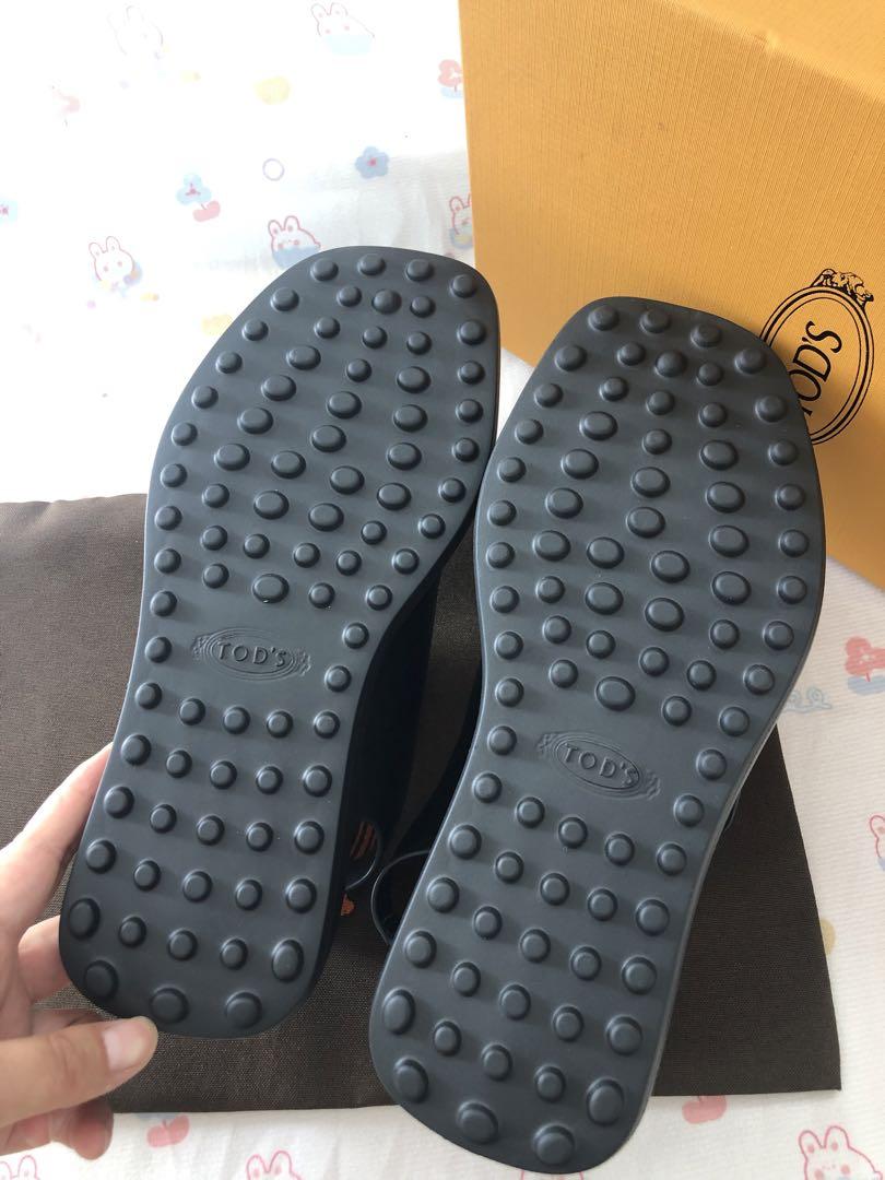 箱付き　TOD'S バックル付きスポーツサンダル ブラック37