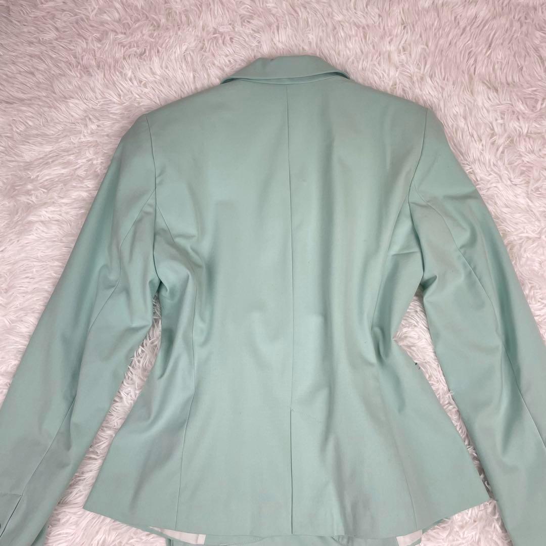 未使用級✨希少カラー✨ザラ✨シングルセットアップスーツ✨XL40✨ターコイズ✨緑