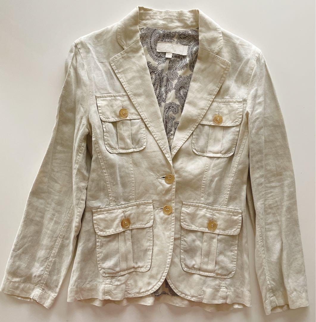 美品　ETRO エトロ　ジャケット　リネン　麻　40
