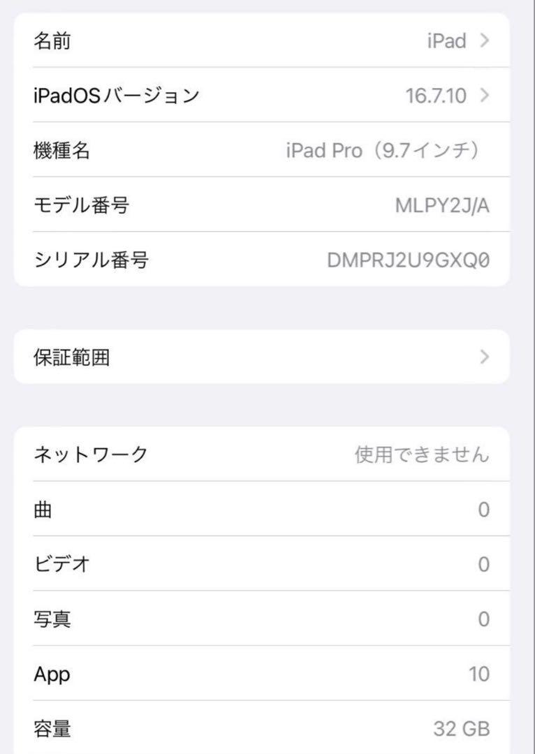【最終価格！早い者勝ち】Apple iPad Pro 9.7インチ